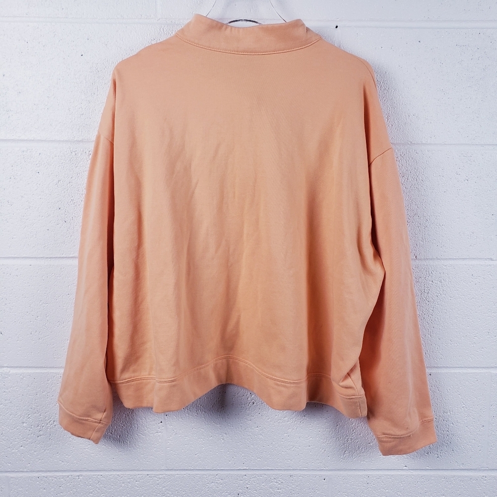 Columbia Women's 3X Trek French Terry Half Zip Pullover Sweatshirt Orange‎ - Picture 2 of 10